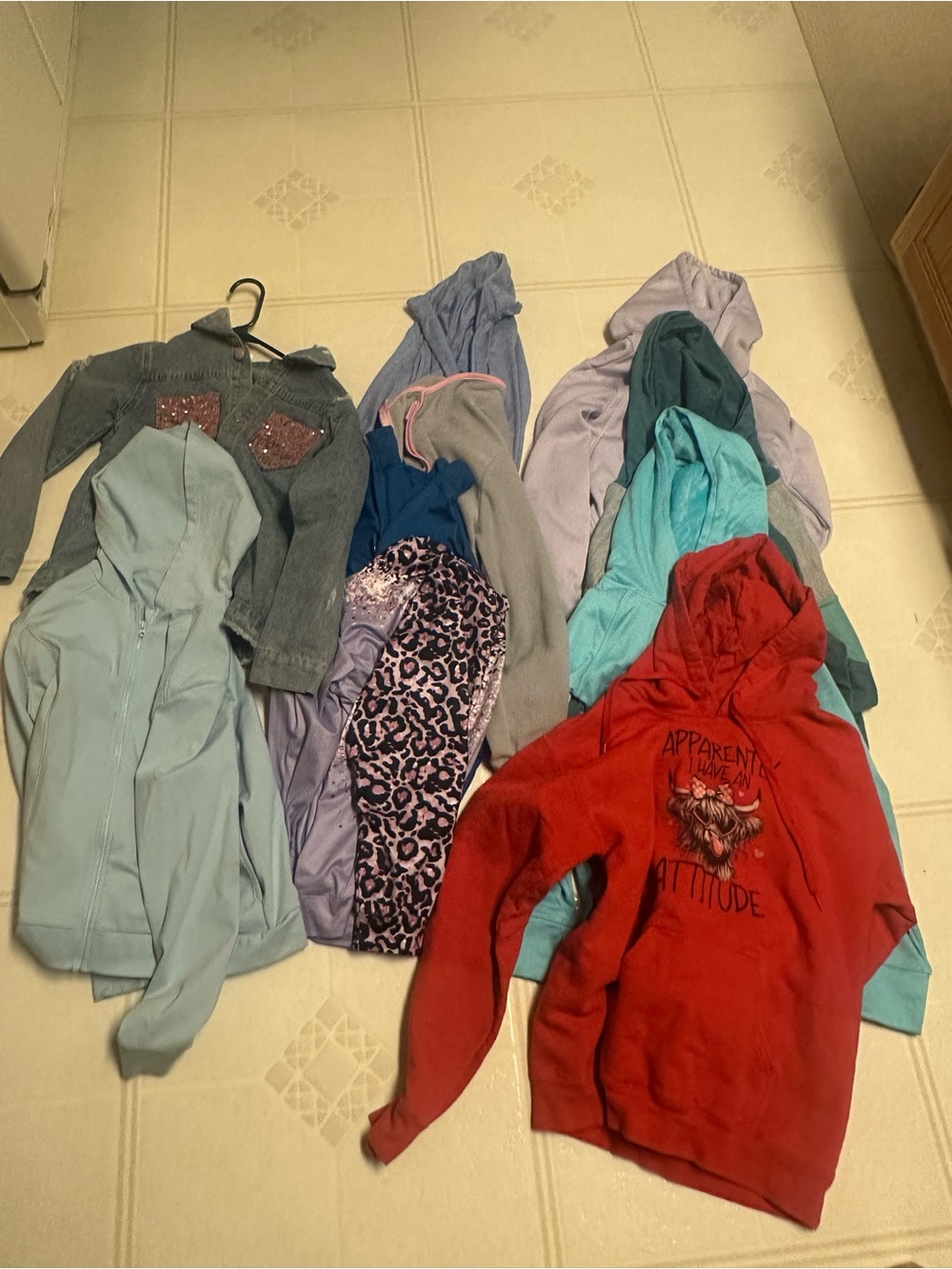 Bundle Lot of 10 Girls Youth Mixed Hoodies / Sweaters Pullovers Various Styles